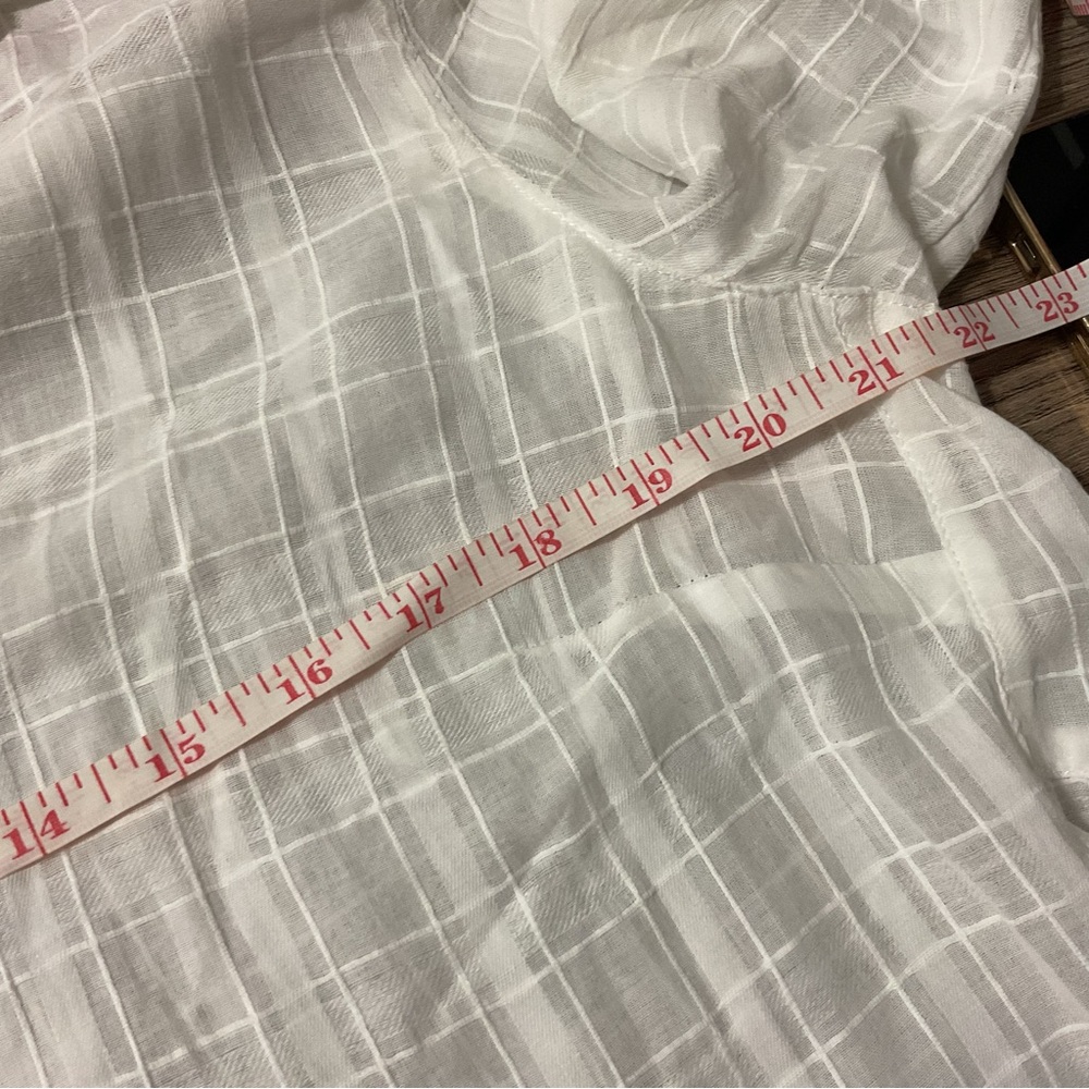 J.Jill White 3/4 Sleeve Blouse Size M NWT - Picture 9 of 10